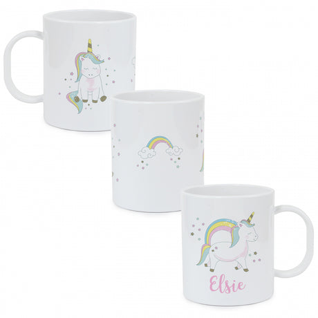 Personalised Baby Unicorn Plastic Mug - Plastic Mugs at Gift Moments