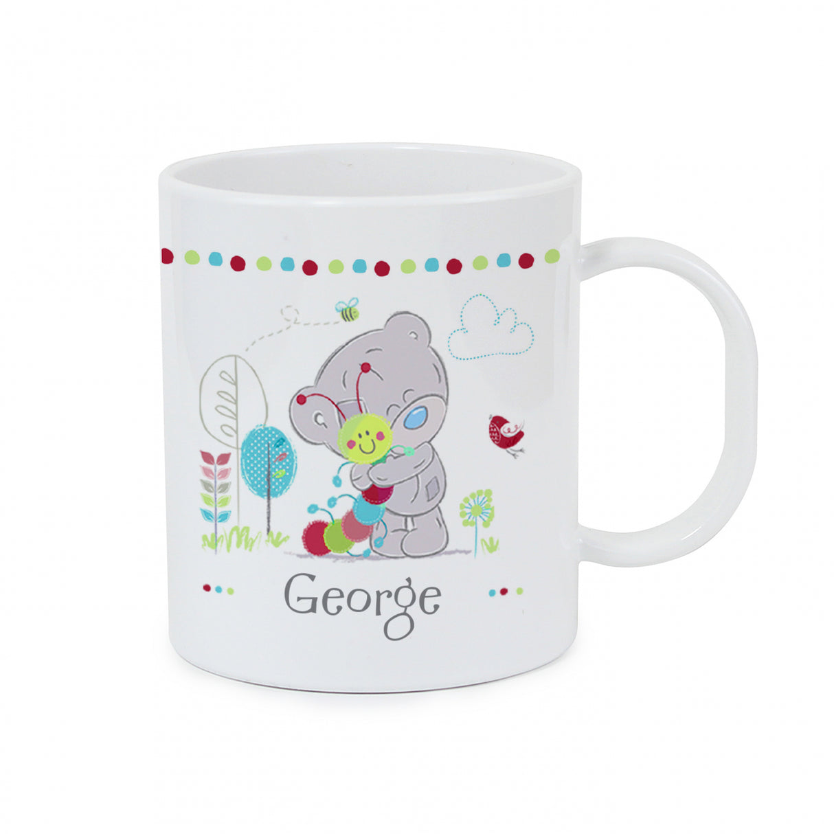 Personalised Tiny Tatty Teddy Mug: 3 - Plastic Mugs