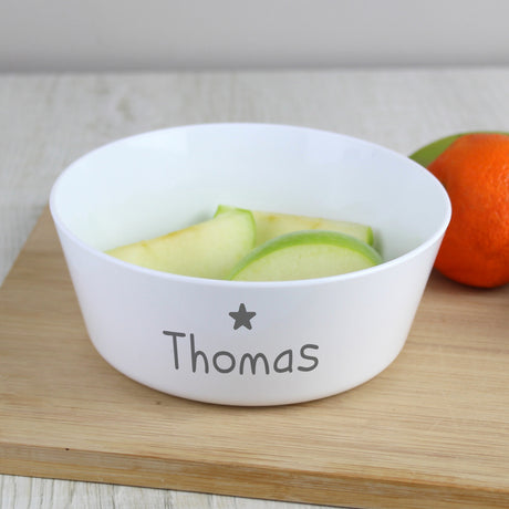 Personalised Name Only Plastic Bowl - Tableware at Gift Moments