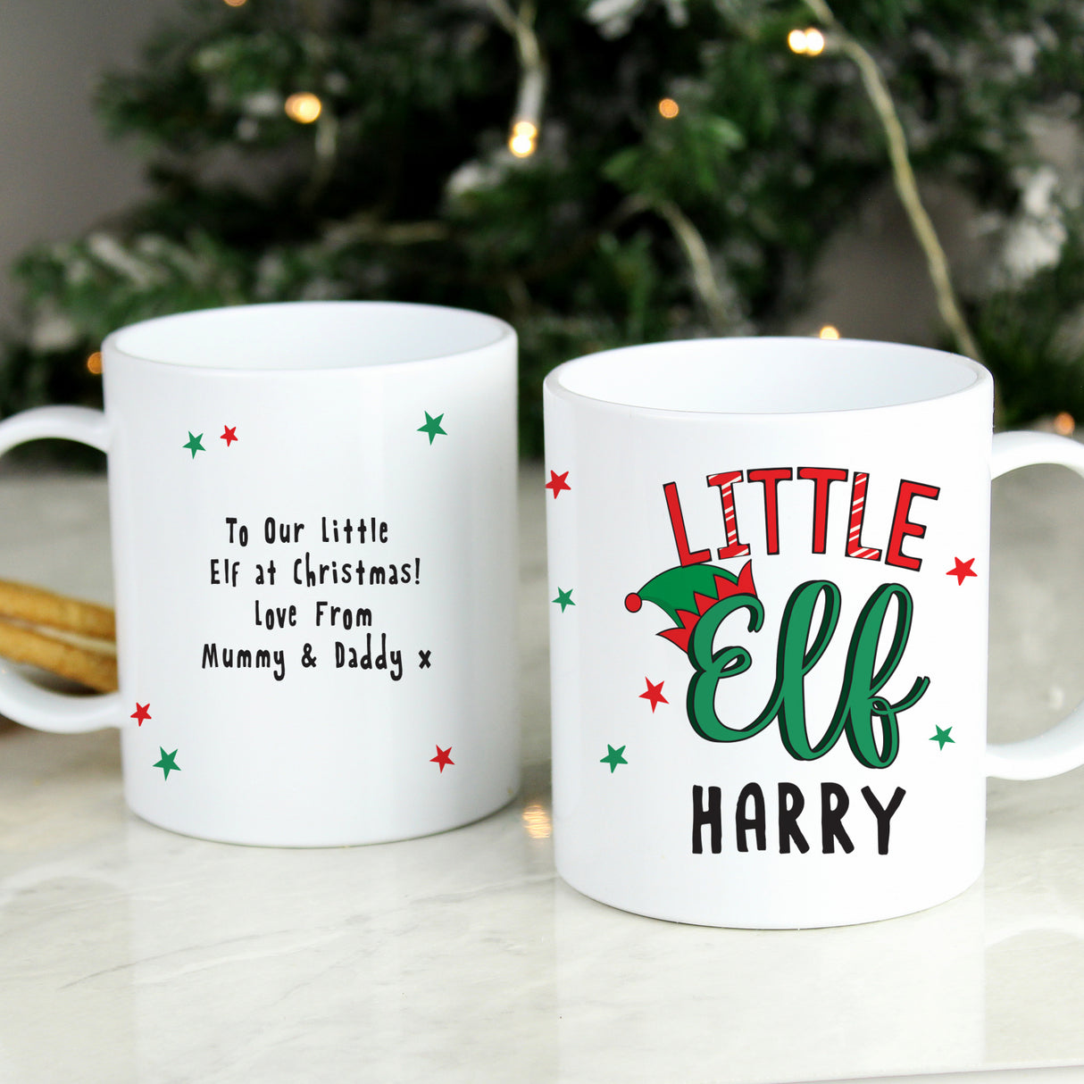 Personalised Little Elf Plastic Mug: 3 - Plastic Mugs By Gift Moments