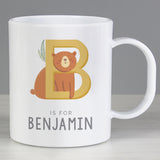 Personalised Animal Alphabet Plastic Mug - Plastic Mugs at Gift Moments