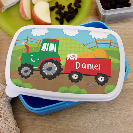 Tractor Blue Lunch Box - Gift Moments