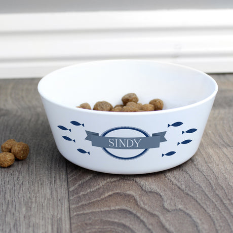 Personalised Fish Plastic Cat Bowl - Pet Products at Gift Moments