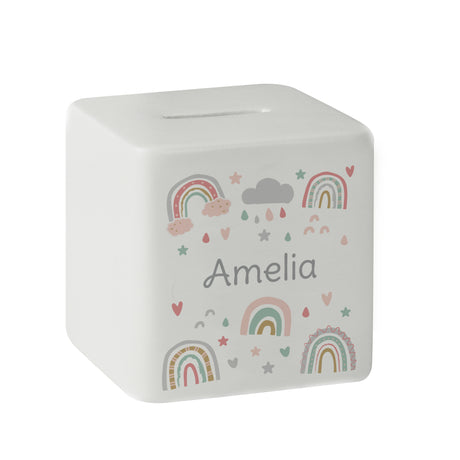 Rainbow Cube Money Box - Gift Moments