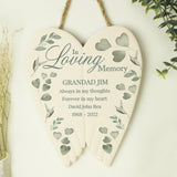 Personalised In Loving Memory Ceramic Wings - Memorials at Gift Moments