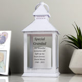 Memorial White Lantern - Gift Moments