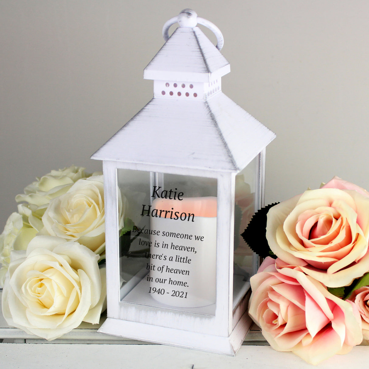 Memorial White Lantern - Gift Moments