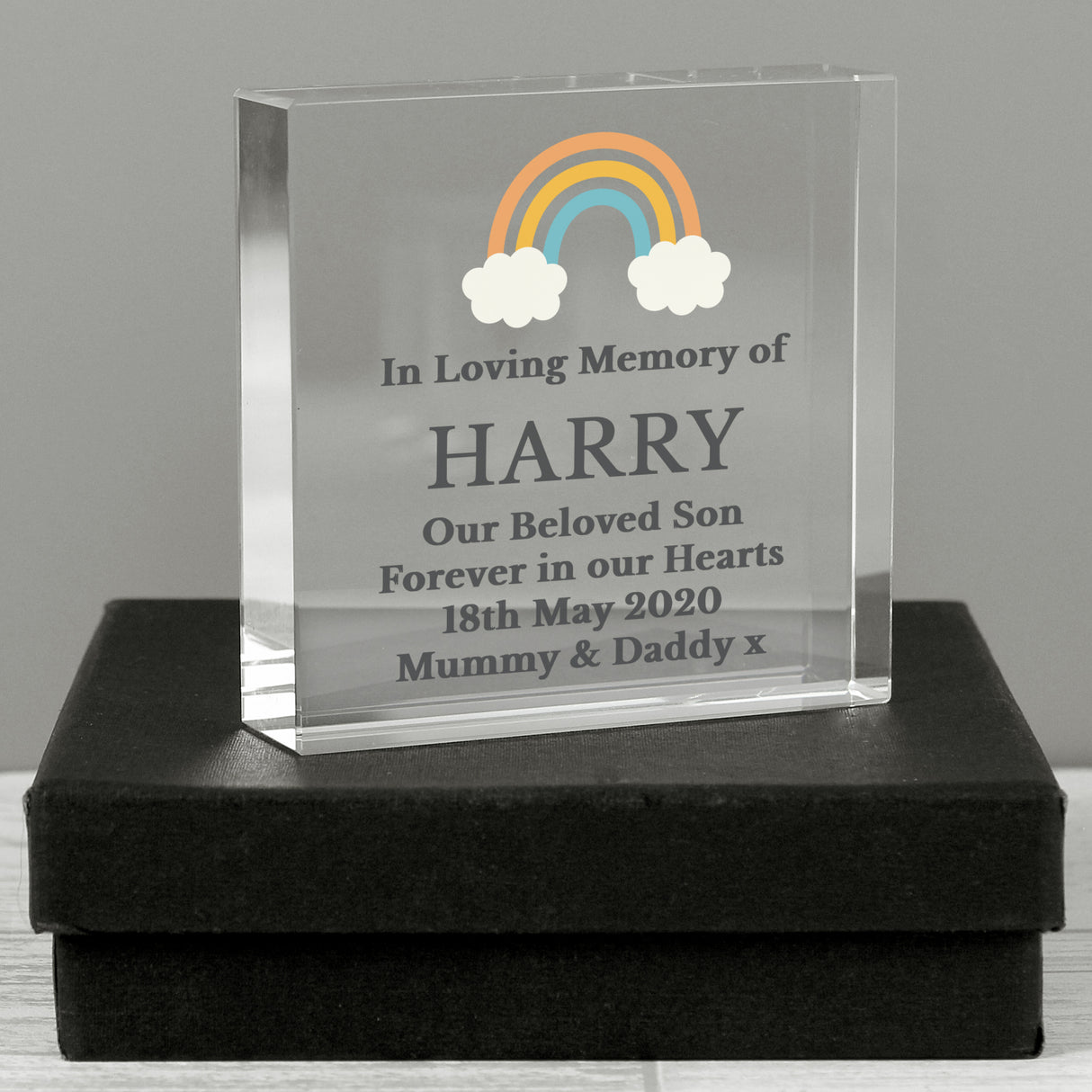 Rainbow Memorial Crystal Token - Gift Moments