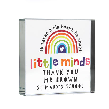 Personalised Shape Little Minds Crystal Token - Crystal Tokens at Gift Moments