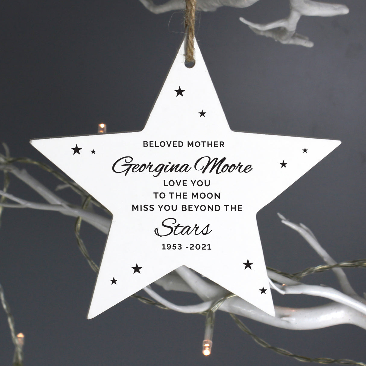 Miss You Beyond The Stars Star Decoration - Gift Moments