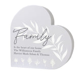 Personalised Free Standing Heart Ornament: 6 - Ornaments By Gift Moments