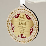 Personalised Wooden Medal - World’s Best: 4 - Keepsakes By Gift Moments