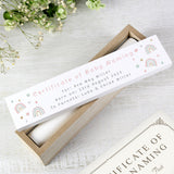 Personalised Rainbow Wooden Certificate Holder - Certificate Holders at Gift Moments