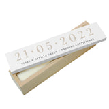 Personalised Special Date Wooden Certificate Holder - Certificate Holders at Gift Moments