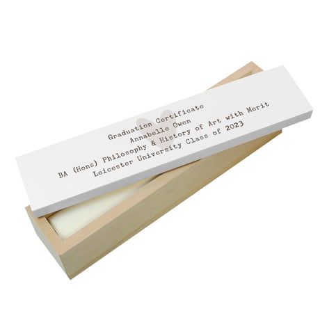 Personalised Free Text Wooden Certificate Holder - Certificate Holders at Gift Moments