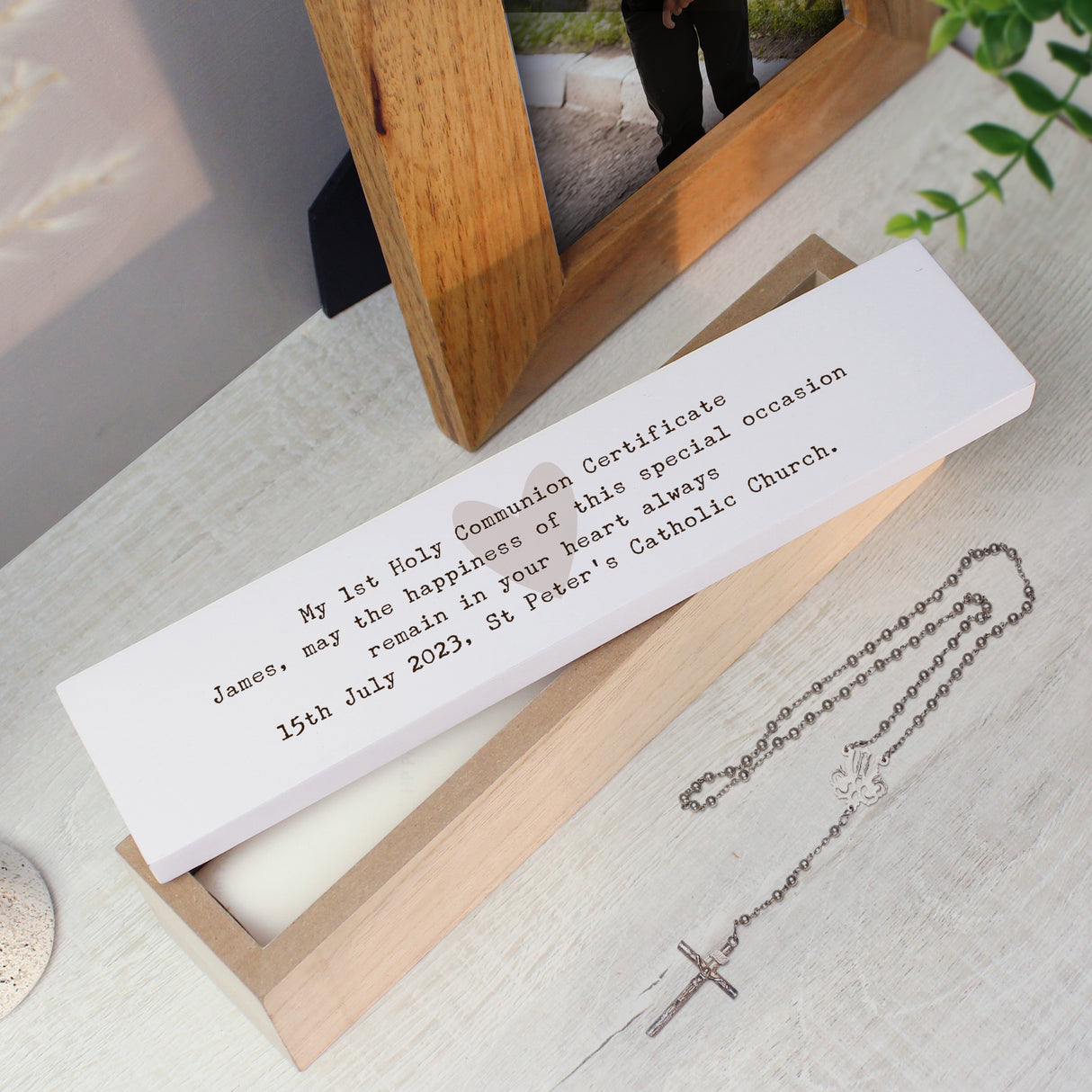 Personalised Free Text Wooden Certificate Holder - Certificate Holders at Gift Moments