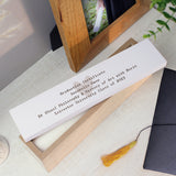 Personalised Free Text Wooden Certificate Holder - Certificate Holders at Gift Moments