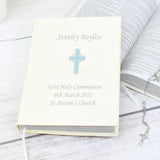 Personalised Blue Cross Holy Bible - Eco-friendly - Books at Gift Moments