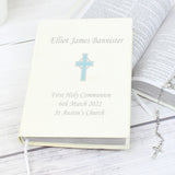 Personalised Blue Cross Holy Bible - Eco-friendly - Books at Gift Moments