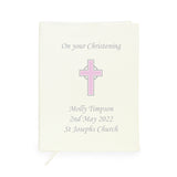 Personalised Pink Cross Holy Bible - Eco-friendly - Books at Gift Moments