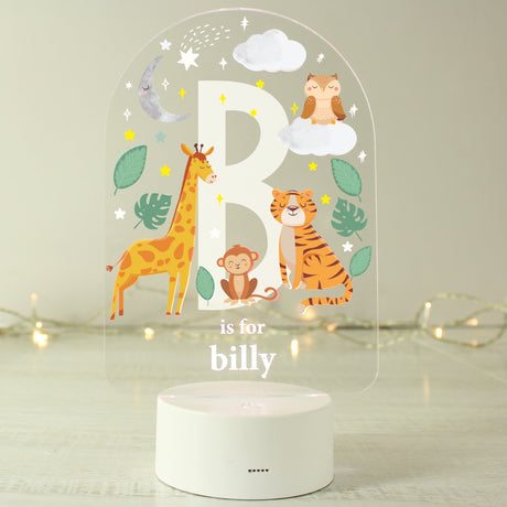 Animal Alphabet LED Colour Changing Light - Gift Moments