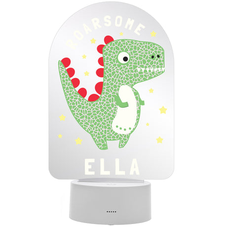 Personalised Roarsome Dinosaur LED Colour Changing Night Light - LED Lighting at Gift Moments