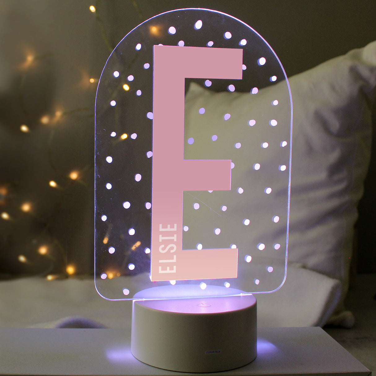 Personalised Initial LED Colour Changing Night Light - LED Lighting at Gift Moments