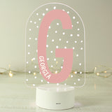 Personalised Initial LED Colour Changing Night Light - LED Lighting at Gift Moments