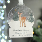 Personalised A Winter's Night Acrylic Snowglobe Decoration - Christmas Decorations at Gift Moments