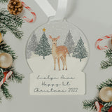 Personalised A Winter's Night Acrylic Snowglobe Decoration - Christmas Decorations at Gift Moments