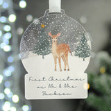 Personalised A Winter's Night Acrylic Snowglobe Decoration - Christmas Decorations at Gift Moments