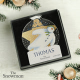 Personalised Snowman Acrylic Christmas Decoration: 1 - Christmas Decorations By The Snowman