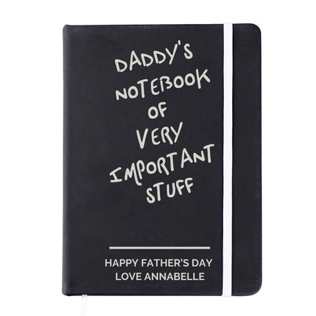 Free Text Black Hardback Notebook - Gift Moments