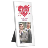 Personalised Love Confetti Hearts Photo Frame: 2 - Photo Frames By Gift Moments