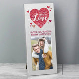 Personalised Love Confetti Hearts Photo Frame: 5 - Photo Frames By Gift Moments