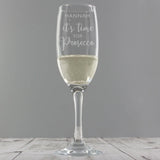 Personalised Prosecco Celebration Flute: 1 - Champagne Flutes By Gift Moments