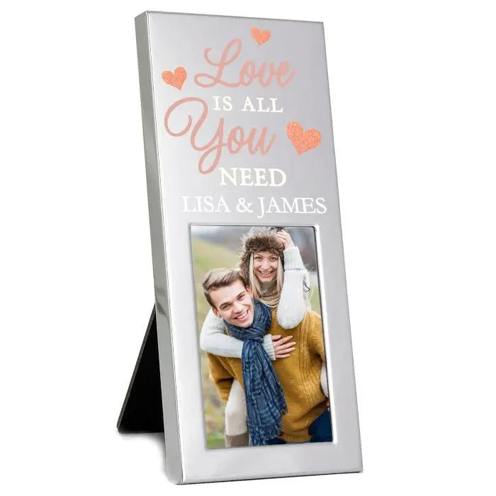 Personalised 'Love is All You Need' 2x3 Photo Frame - Photo Frames at Gift Moments