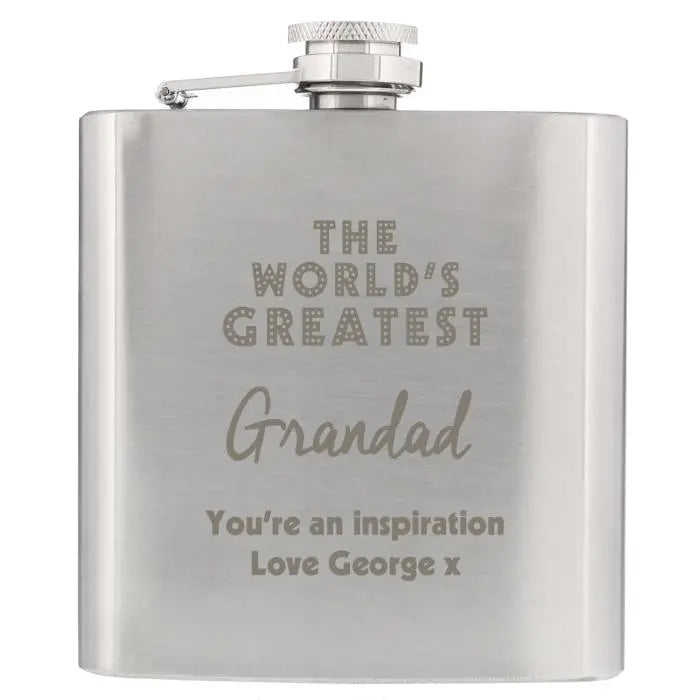 Personalised Stainless Steel Hip Flask: 3 - Hip Flasks By Gift Moments