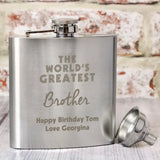 Personalised Stainless Steel Hip Flask: 6 - Hip Flasks By Gift Moments