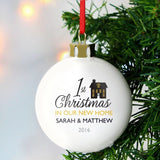 Personalised 1st Christmas in Our New Home Bauble - Christmas Baubles at Gift Moments