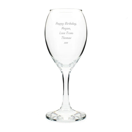 Personalised Any Message Wine Glass - Gift Moments