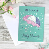 Personalised Baby Shower Umbrella Card - Greeting Cards at Gift Moments