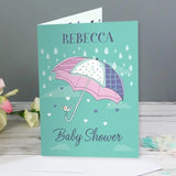 Personalised Baby Shower Umbrella Card - Greeting Cards at Gift Moments