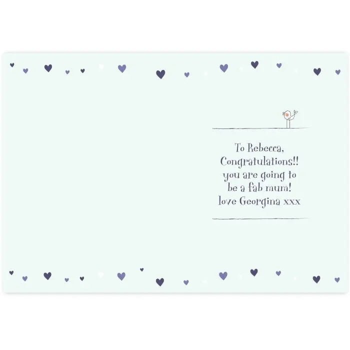 Personalised Baby Shower Umbrella Card - Greeting Cards at Gift Moments