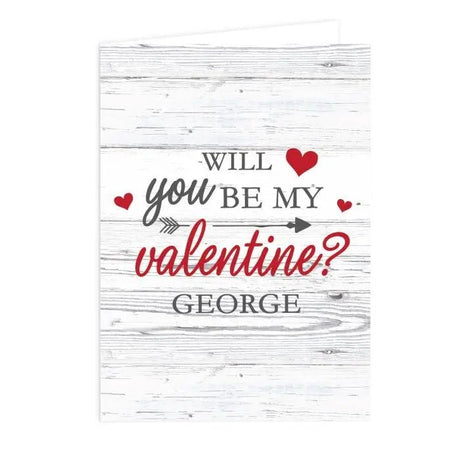 Personalised Be My Valentine Card - Greeting Cards at Gift Moments