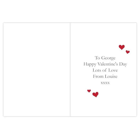 Personalised Be My Valentine Card - Greeting Cards at Gift Moments