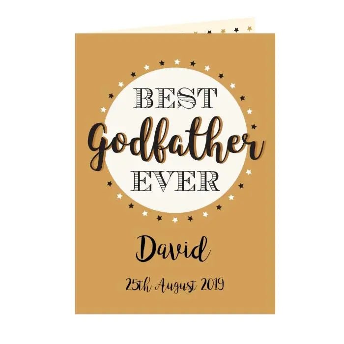 Personalised Best Godfather Card - Greeting Cards at Gift Moments