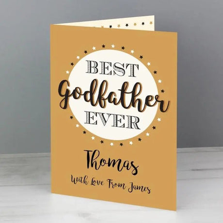 Personalised Best Godfather Card - Greeting Cards at Gift Moments