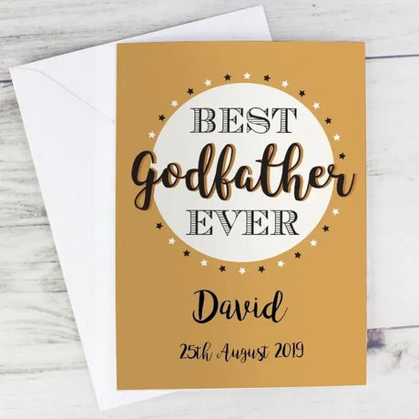 Personalised Best Godfather Card - Greeting Cards at Gift Moments