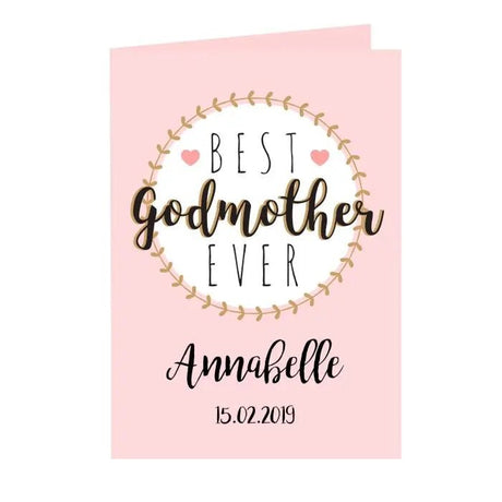 Personalised Best Godmother Card - Greeting Cards at Gift Moments